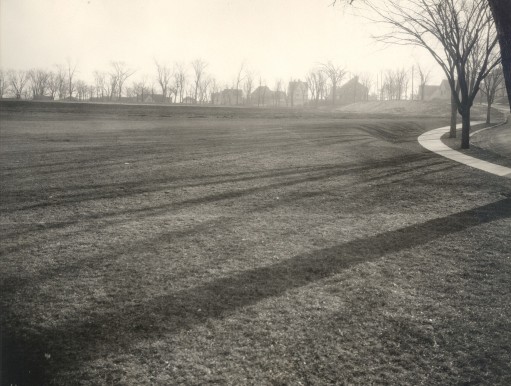 1929 Washburn Grounds This is the view looking west, after this wooded area between Nicollet and Pleasant was cleared to make way for the WHS building in 1929.