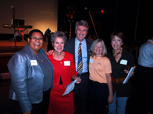 Bernadeia Johnson, Carol Markham-Cousins, Mayor Rybak, Vicki Bunker, Maureen Bec